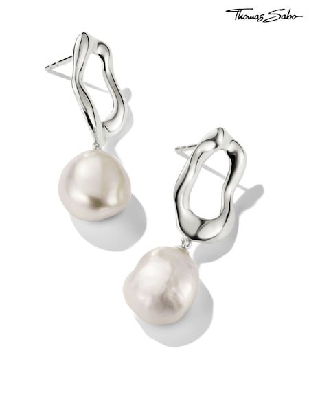 Thomas Sabo White Natural Beauty Earrings With Pearl (W61162) | €159