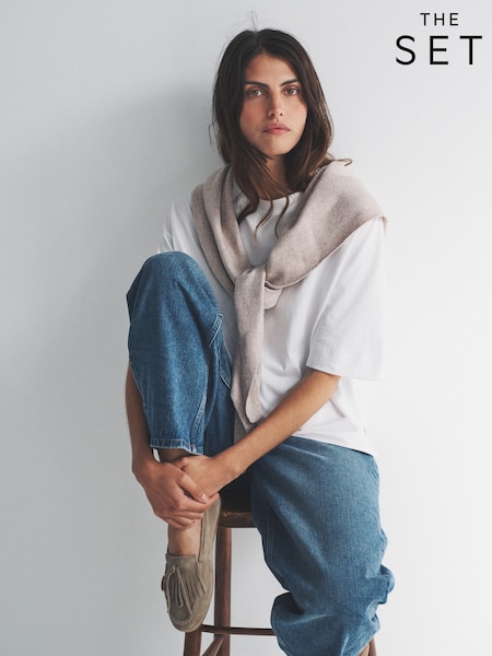 The Set Grey/Stone 2 Pack Triangle Scarfs (W61403) | €25