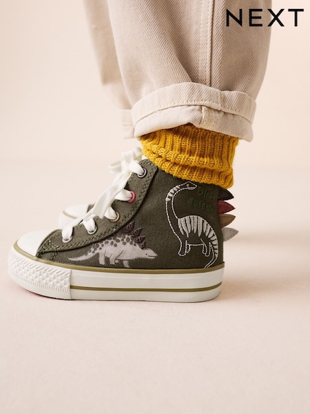 ירוק דינוזאור - Zip Fastening Hi Top Trainers (W61444) | ‏101‏₪ - ‏109‏ ₪