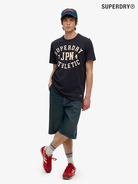 Superdry Black 100% Cotton Vintage Athletic Short Sleeve T-Shirt (W61492) | €53
