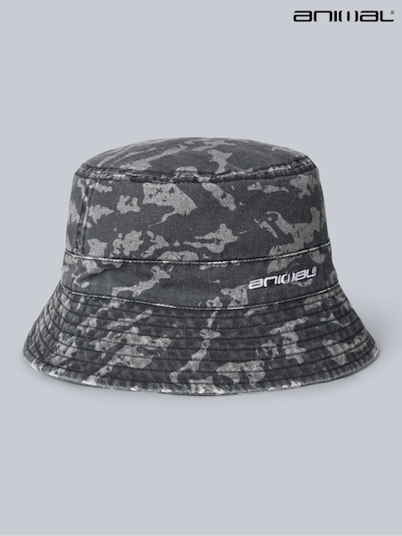 Animal Black Mens Miles UV Max Bucket Hat (W61549) | €33