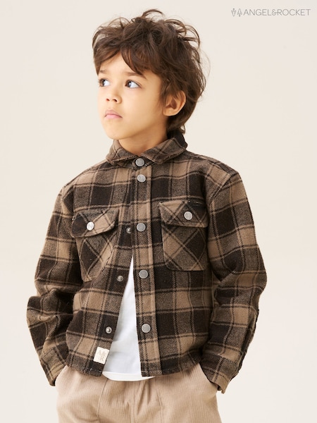 Angel & Rocket Green Jaxon Washed Plaid Shirt (W61576) | 139 QAR - 158 QAR