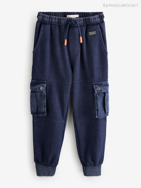 Angel & Rocket Blue Seb Cargo Cut & Sew Joggers (W61611) | R$ 215 - R$ 255