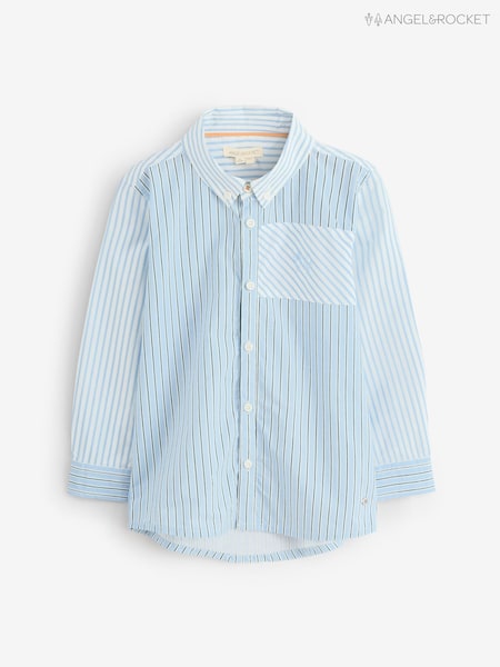 Angel & Rocket Blue Nathan Cut & Sew Shirt (W61660) | R$ 215 - R$ 255