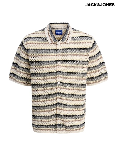 JACK & JONES Brown Knitted Polo Shirt (W61754) | €44