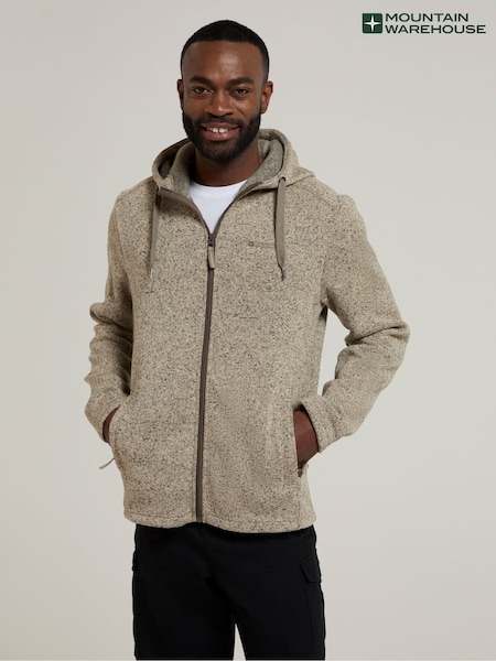 Mountain Warehouse Natural Mens Nevis Fleece Hoodie (W61807) | 208 QAR