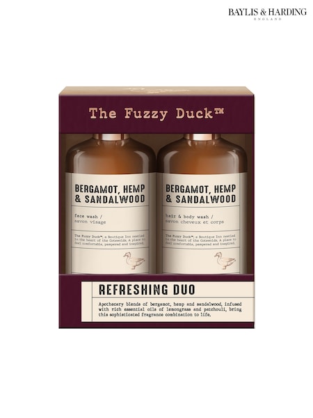 Baylis & Harding The Fuzzy Duck Bergamot, Hemp & Sandalwood Mens Refreshing Duo Gift Set (W61916) | €13.50