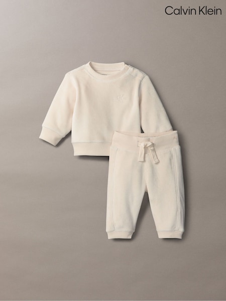 Calvin Klein Grey Rib Velvet Fleece Gift Set (W61956) | €128