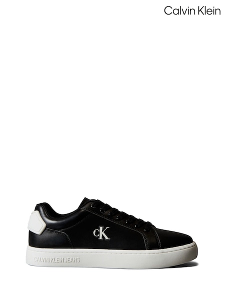 Calvin Klein Black Classic Cupsole Patch Leather Shoes (W61977) | €111