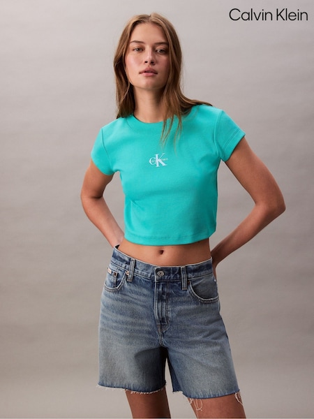 Blau - Calvin Klein Baby Monogram T-Shirt (W61998) | 70 €