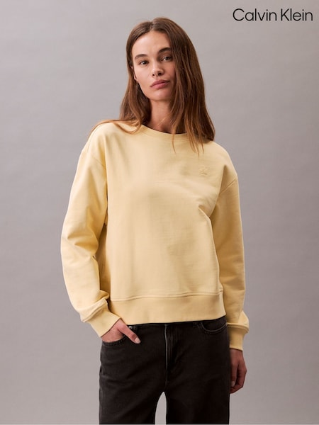 Calvin Klein Yellow Long Sleeve Archive Terry Sweatshirt (W62002) | €102