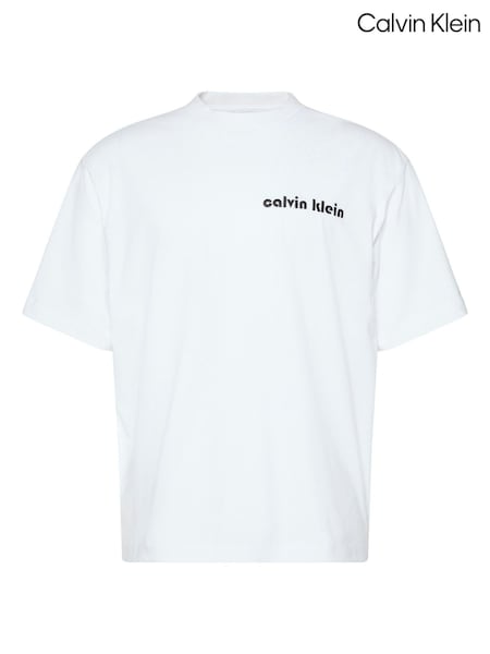 Calvin Klein White Short Sleeve Resort T-Shirt (W62031) | R$ 545