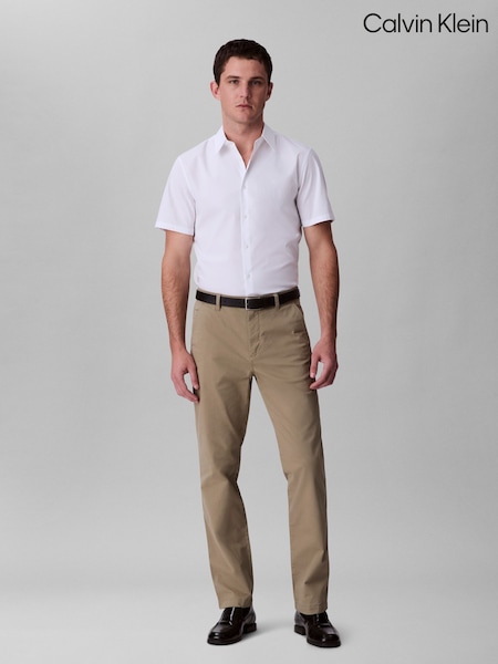 Calvin Klein Natural Slim Stretch Cotton Chino Trousers (W62039) | €106