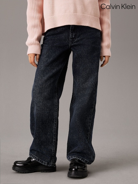 Calvin Klein Blue High Rise Wide Leg Jeans (W62098) | AZN 150 - AZN 188