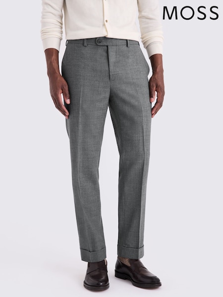 Серый - MOSS Wool Trousers (W62107) | €119