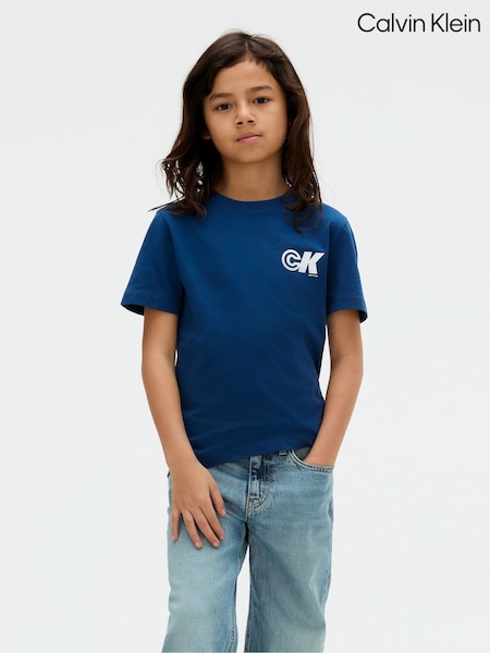 Calvin Klein Blue Regular Seasonal T-Shirt (W62112) | R$ 445 - R$ 495