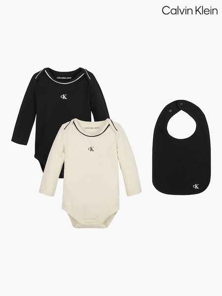 Calvin Klein Monogram Body Bib Gift Set (W62141) | €93
