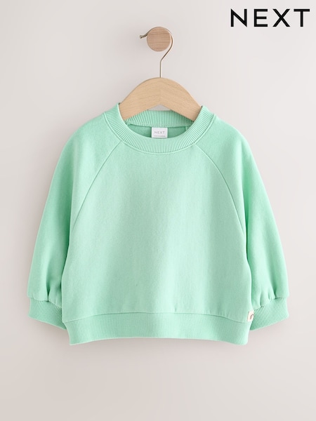 Mint Green Crew Neck Sweatshirt (3mths-7yrs) (W62289) | OMR5 - OMR6