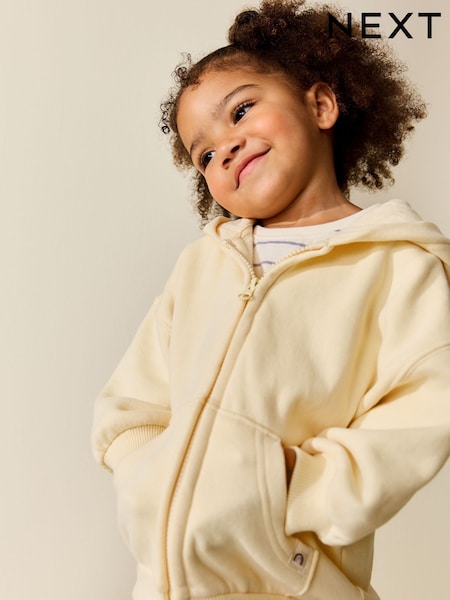 Galben unt - Zip Through Hoodie (3mths-7yrs) (W62290) | 74 LEI - 89 LEI