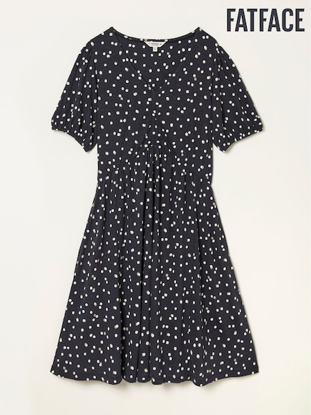 FatFace Nell Black Polka Dot Petite Jersey Dress (W62306) | €65