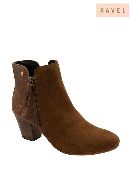 Ravel Brown Light Ankle Boots (W62406) | €119