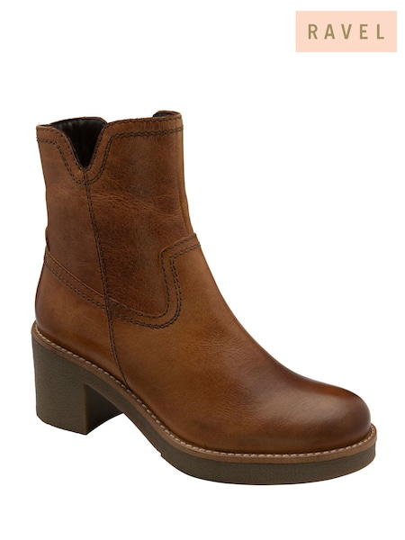 Ravel Brown Ankle Boots (W62419) | €114