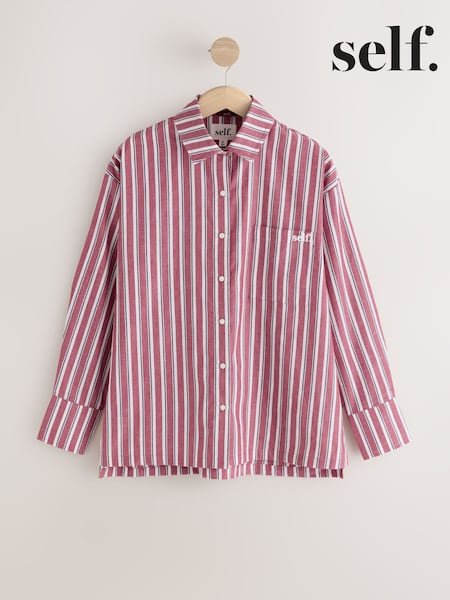 self. Red/White Stripe Shirt (W62528) | SGD 43