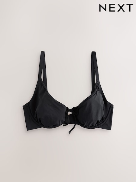 Black DD+ Wired Non Padded Bikini Top (W62677) | AED117
