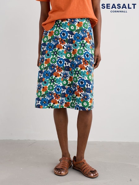 Seasalt Cornwall Blue Ground Ankle Length Skirt (W62808) | € 65