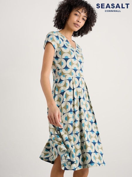 Seasalt Cornwall Green Petite Petite Pier View Jersey Dress (W62832) | € 90