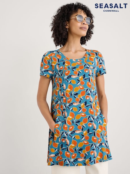 Seasalt Cornwall Screenprint Jersey A-Line Tunic (W62837) | ‏241‏₪