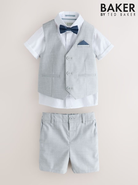 Baker by Ted Baker Shirt Waistcoat and Shorts Set (W62909) | OMR38 - OMR40