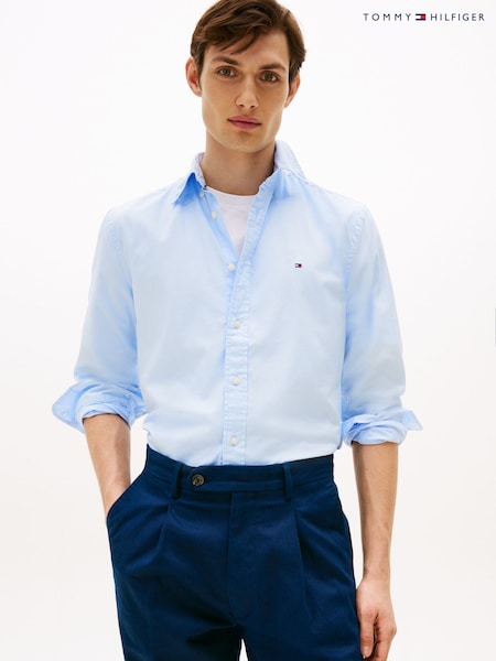 Tommy Hilfiger Blue Regular Fit Flex Poplin Shirt (W62997) | €99