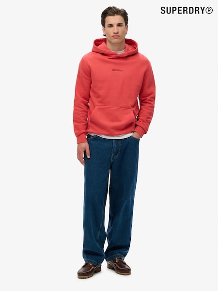 Superdry Red Micro Logo Hoodie (W63309) | R$ 545