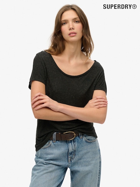 Superdry Black Studios Scoop Neck T-Shirt (W63331) | AZN 50