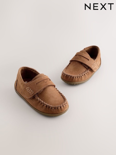 Solbrun - Leather Penny Loafers with Touch and Close Fastening (W63355) | kr468 - kr501