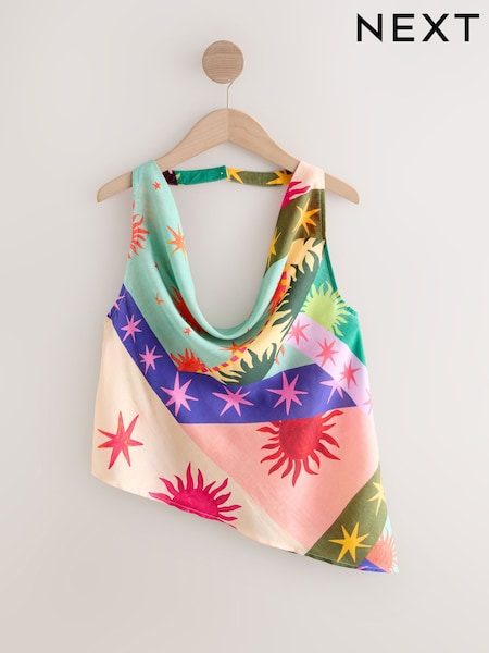 Multi Halter Cowl Neck Top (W63476) | $61