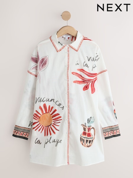 Suelo blanco - Beach Shirt Cover-Up (W63526) | 44 €