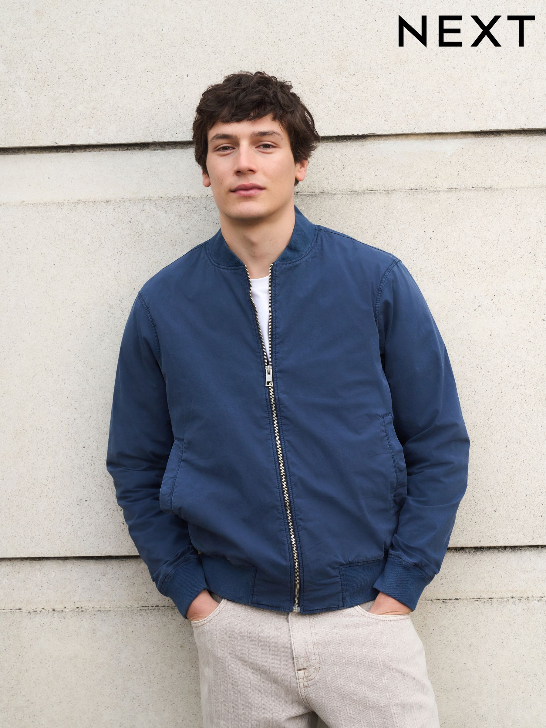 Mens Bomber Jackets | Suede & Leather Flight Jackets | Next