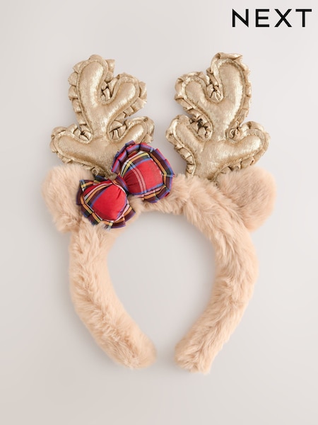 Brown Christmas Reindeer Antlers Headband (W63662) | €13