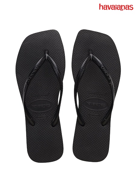 Havaianas Slim Square Black Sandals (W63706) | 223 LEI