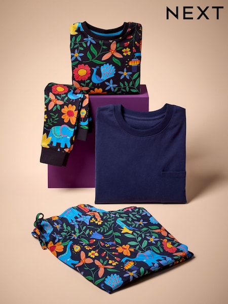 Black/Blue/Yellow Diwali - Single Pyjamas (9mths-10yrs) (W63755) | 14 € - 18 €