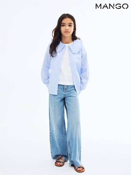 Mango Blue Wide Leg Jeans (W63836) | €33