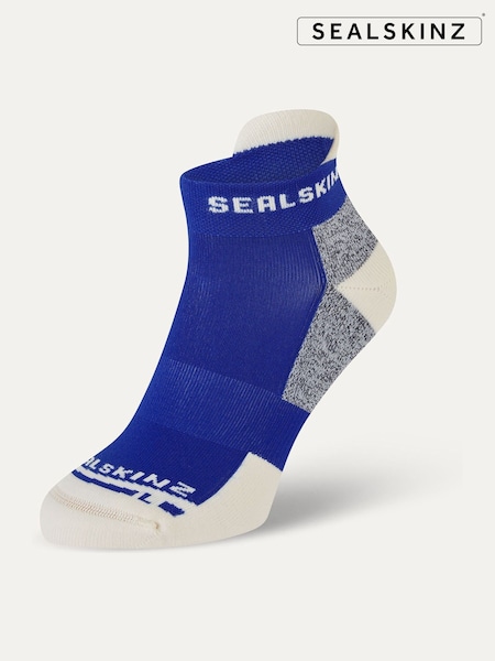 Blau/Chrom - Sealskinz Pedham Anti Blister Anklet Running Socks (W63844) | 27 €