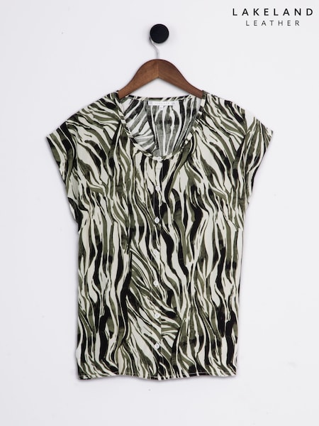 Lakeland Clothing Green Zara Blouse (W63864) | AZN 75