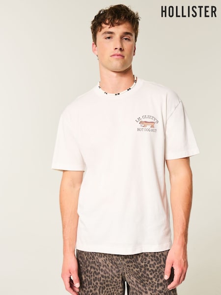 Hollister Back Graphic Print Short Sleeve T-Shirt (W63907) | €24