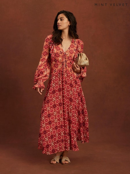 Mint Velvet Floral Print Maxi Dress (W64065) | 1,117 LEI