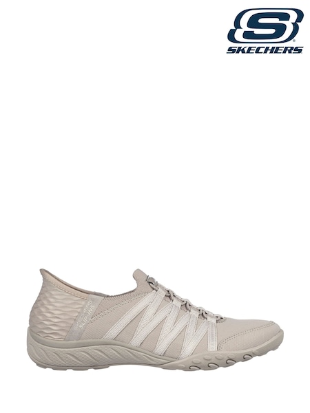 Серый - Skechers Breathe Easy Roll Slip In With Me Wide Fit Trainers (W64102) | €105
