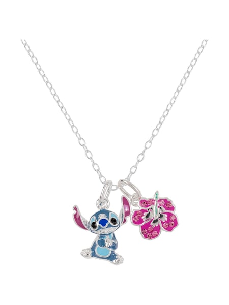 Peers Hardy Silver Tone 925 Sterling Lilo and Stitch Ohana Charm Necklace (W64149) | €63
