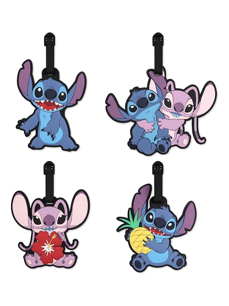 Peers Hardy Blue Stitch and Angel Luggage Tag Set 4 Piece (W64156) | €25